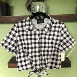 Collectif gingham crop top